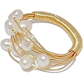 Dainty Shell Heart Necklace Layered Small Gold Heart Pearl Pendant Gold Choker Handmade Cute Necklaces 14k Gold Plated for Women Adjustable