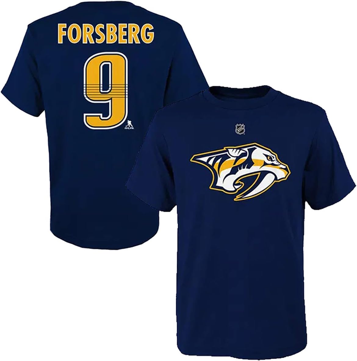 Outerstuff NHL Youth Team Color Player Name and Number Jersey T-Shirt : Clothing