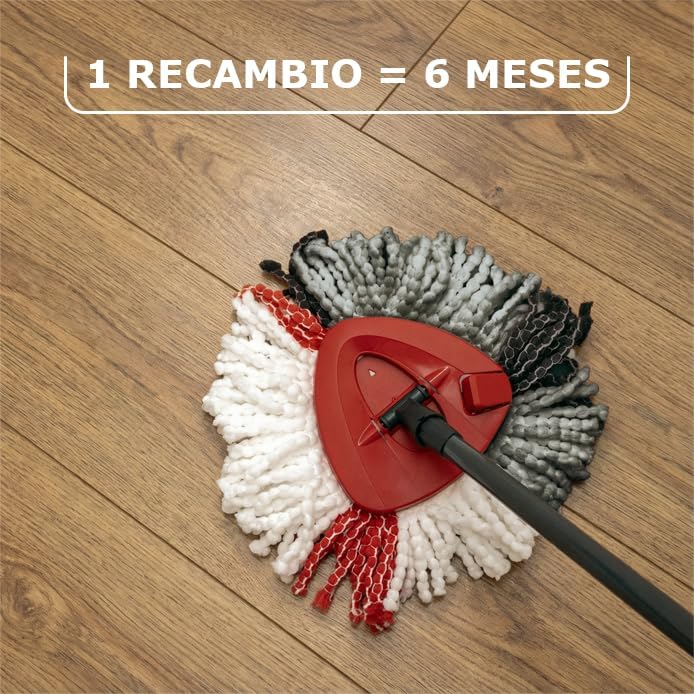 Substituição vileda turbo, compatível com todos os sistemas vileda turbo i desempenho extra i adequado para todos os tipos de pavimentos duros i elimina 99% das bactérias apenas com água i embalagem dupla