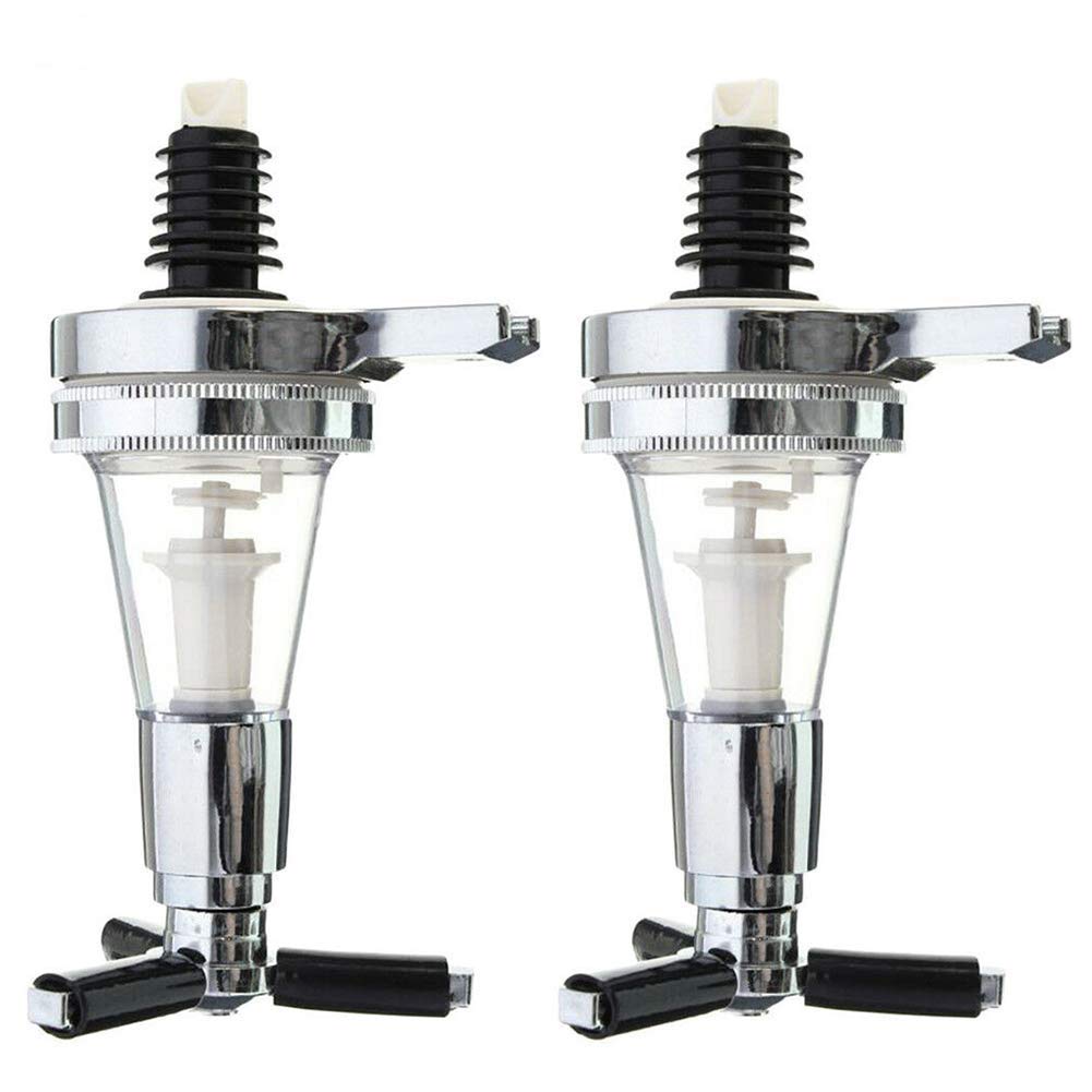 ORETG45 2 Bottles Wine Alcohol Shot Dispenser, Bar Optic Spirit Measure Pub Dispenser Pourer Rack Liquor Drinks Wall Bar Mounted Pourer Bar Tool Liquor Dispenser