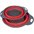 Passoire Pliable Silicone Diealles - 2 Tailles, Lavable Lave-Vaisselle, Camping