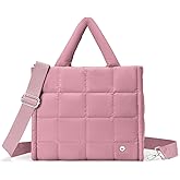 WESTBRONCO Puffer Crossbody Bags for Women Quilted Tote Bag Puffy Weekender Overnight Bag Nylon Shoulder Handbag