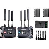 Hollyland Pyro S Wireless Video Transmission System | HDMI/SDI Streaming | Up to 1300ft, Low Latency, 4K30 | Includes 2 x NPF-570 Batteries, Battery Charger, and SolidSignal Cable Ties