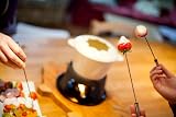 MasterClass Cast Iron Fondue Set with 6 Forks Cream 21x18cm Enamel Bowl view 8