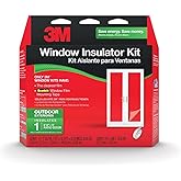 3M Outdoor Patio Door Clear Insulation Kit, Heat or Cold Window Insulation Kit for Large Windows and Sliding Doors, 1-Door Ki