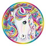 Rainbow Majesty by Lisa Frank Dinner Plates, 8ct