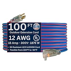 US Wire 99100 12/3 100-Foot SJEOW TPE Extreme