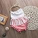 Baby Girls Halter Backless Splice Tassels Pompom Bodysuit (70(0-6M))