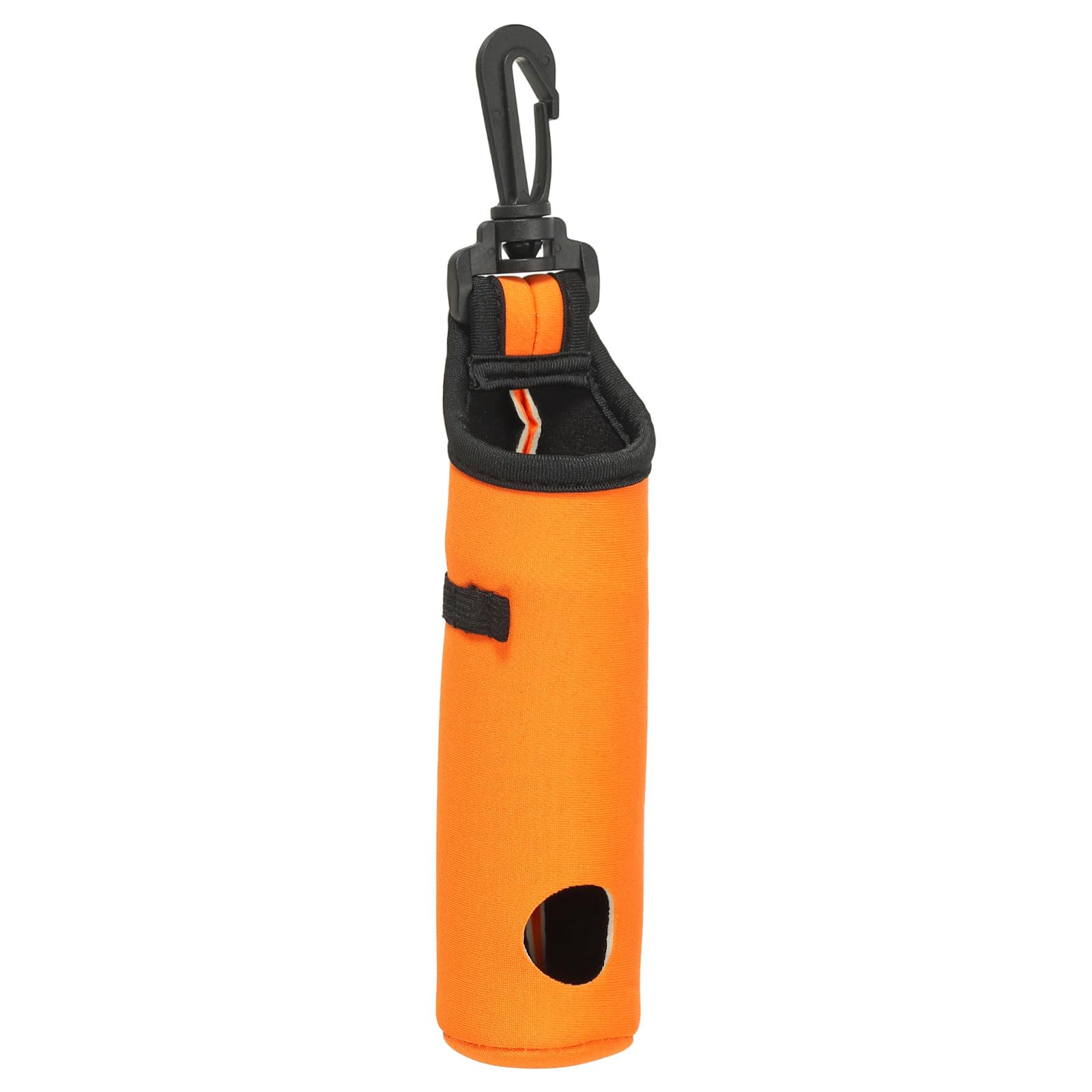 PATIKIL Golf Ball Carry Bag, Golf Tee Holder Pouch Portable Neoprene Golf Ball Holder with Clip for Men and Women Storage Gifts, Orange