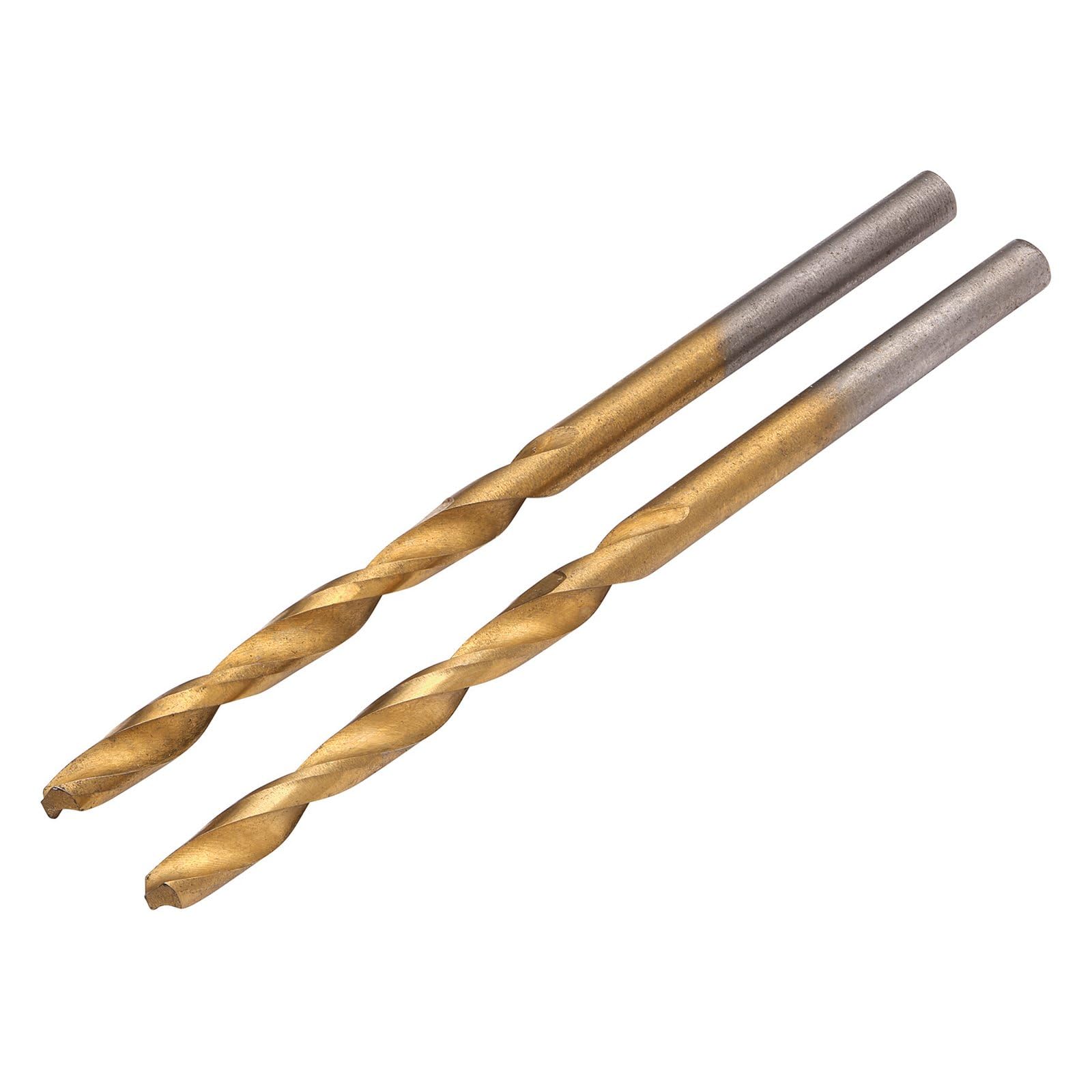 Draper 2pcs HSS Titanium Nitride Coated Drill Bit, 3.5mm x 70mm - 08864 - for Steel, Non-Ferrous Metals, Wood and Hard Plastic