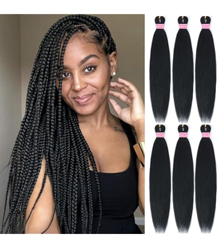 Amazon.com : MSBELLE Red Braiding Hair Pre Stretched,26 Inch 6