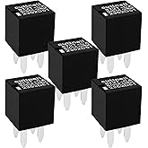 Cuttell 5-Pack 8T2T-CA 12V 20A 4-Pin Relay | Compatible with Select Ford, FoMoCo 8T2T-CA 0101K Relay, Fix A/C Clutch, Cooling Fan, Starter, Electrical Switching Issues