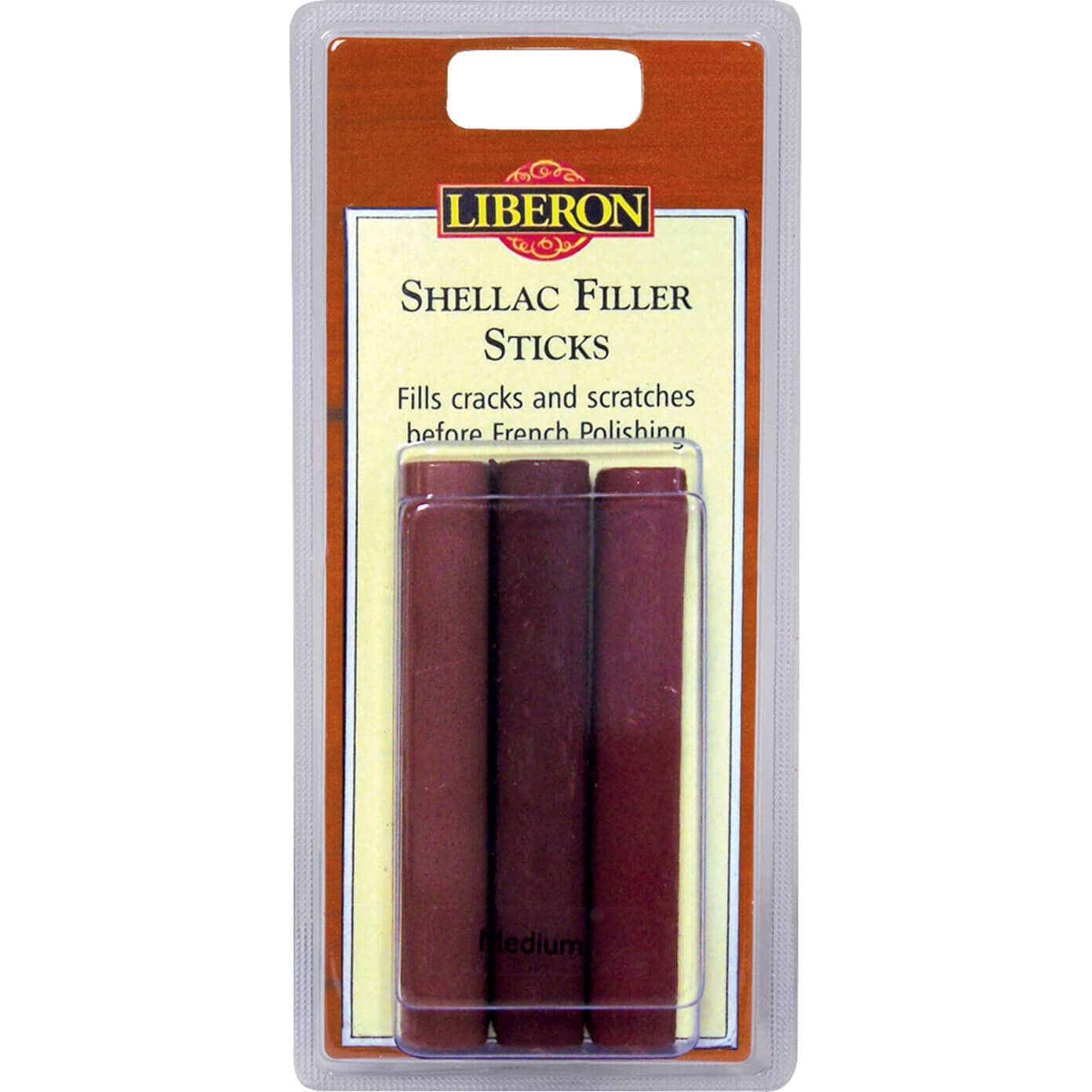 Liberon SFSM Medium Shellac Fill Stick (Pack of 3)