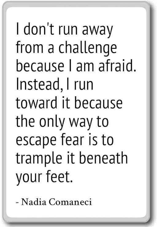 I Don t Run Away de un problema porque me... - Nadia Comaneci ...