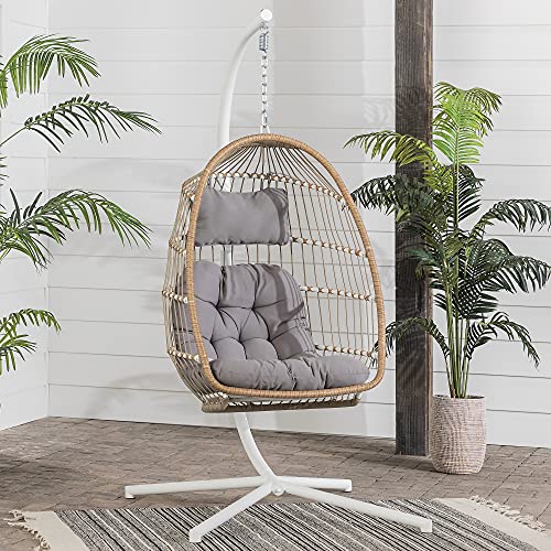 Walker Edison 4 Person Outdoor Wood Chevron Patio