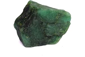 GEMHUB Untreated Raw Rough Emerald 547.50 Ct. Certified Uncut Healing Crystal Natural Green Emerald Gem
