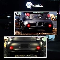 GTINTHEBOX Red Lens Led Rear Bumper Reflector Tail