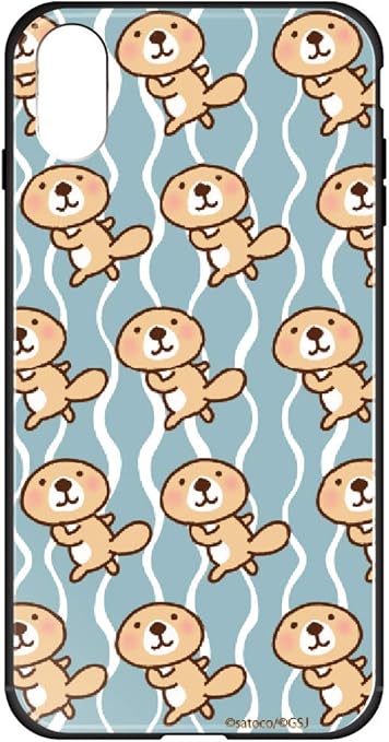 Amazon ガラスハイブリッドケース Iphonexr ラウンド型 カバー かわいい キャラクター Lineスタンプクリエイター Satoco 突撃 ラッコさん 3110 B ラッコ アイフォンxr アイフォンテンアール ケース 背面 Tpuケース バンパー 衝撃吸収 硬度 9h 強化ガラス