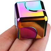 JHBEMAXS Metal Cube Spinner Fidget Toy Fingertips 3D Puzzle Gyro Gear Game | Iron Sensory Anti Stress Relief Educational Games for Kids Adults