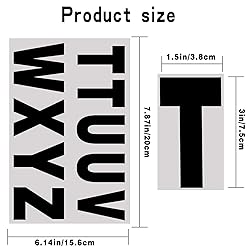 120 PCS Reflective Mailbox Number and Letters