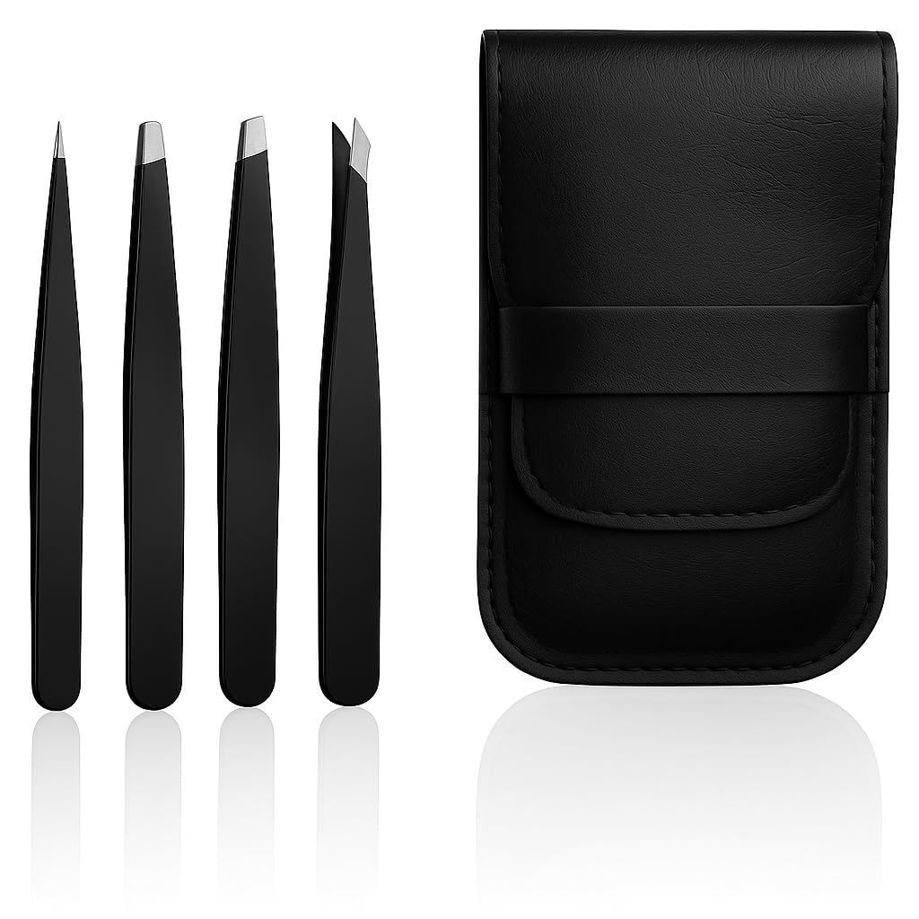 Stadux Professional Eyebrow Tweezers Set for Facial Hair Women