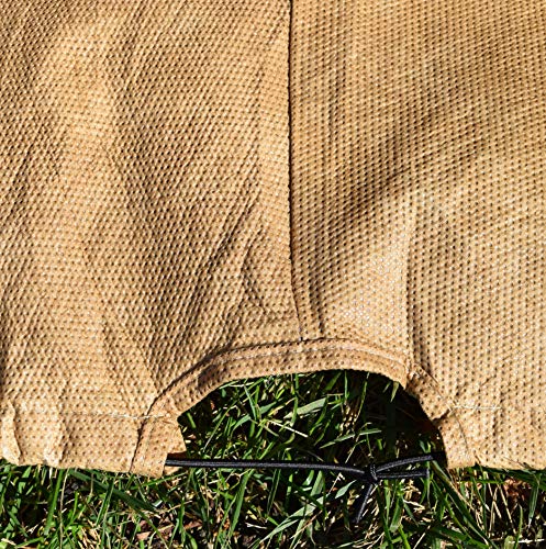 EmpirePatio Classic Nutmeg Square Patio Table Cover/Ottoman Cover, Extra Large