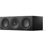 KEF Q6 Meta Center Channel Speaker (Black) - Three-Way Passive Center Speaker for Home Theater Surround Sound with Uni-Q Driver