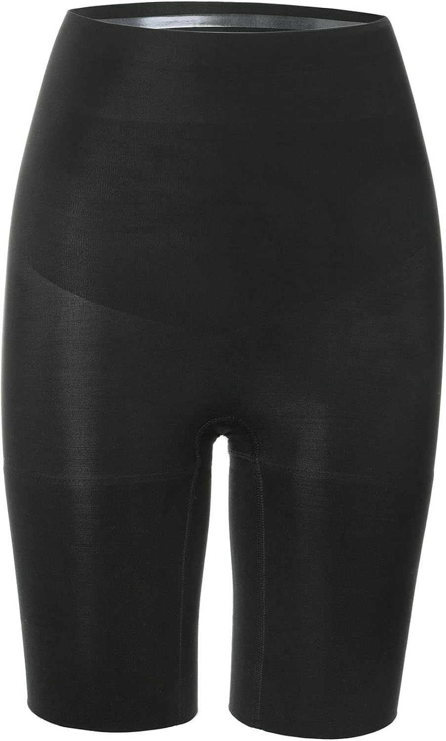 DELIMIRA Women's Plus Size High Waist Control Panties Shapewear Thigh Slimmer at  Women’s Clothing store