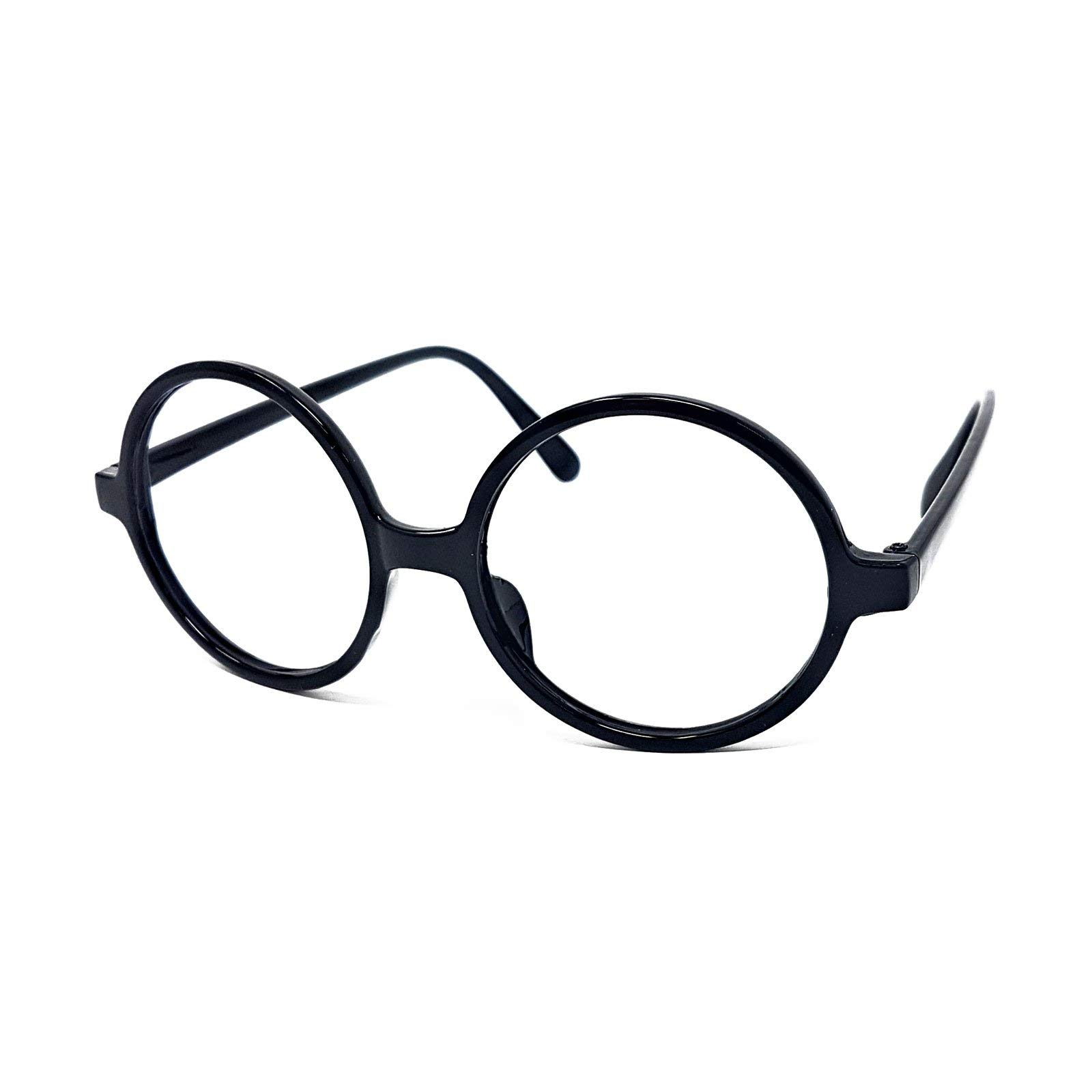 WS UK Kids Wizard Glasses with NO Lens [Black]