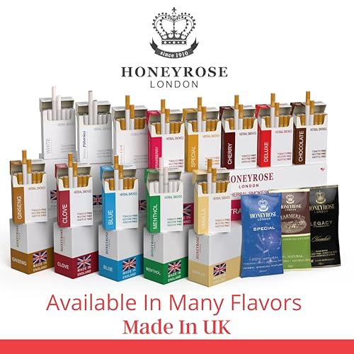 Honeyrose BLUE & DELUXE Herbal Cigarette - Tobacco & Nicotine FREE, Prop  Cigarettes, Herbal Smokes, Quit Smoking, All Natural, Made in England in  Kenya