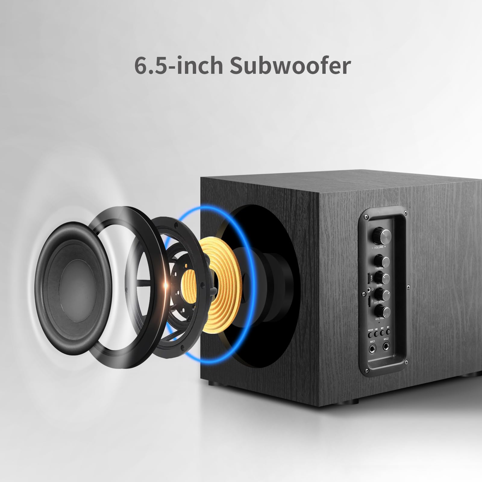 WMQ 5.1 Surround Sound Speaker System with 6.5