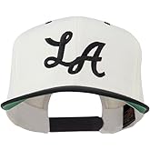 e4Hats.com LA Embroidered Snapback Cap