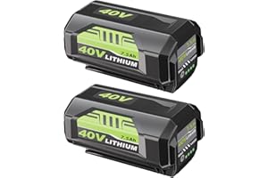 ULATI 2Packs Replacement for Ryobi 40V Battery 7.5Ah Compatible with 40v Lithium Battery OP40401 OP4026 OP40261 OP4050 OP40601 Compatible with Ryobi Battery 40 Volt Cordless Power Tools (Green)