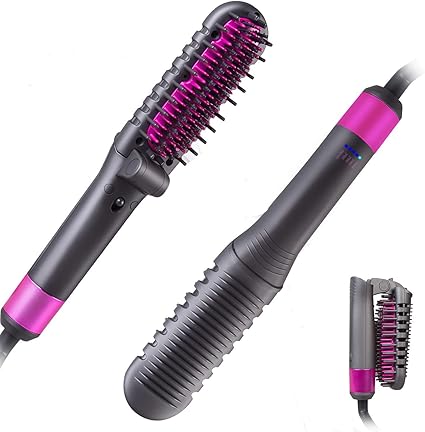 straightening brush for thick curly hair