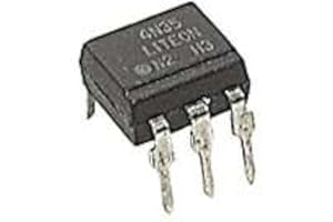 Major Brands 4N35 Optocoupler, DC Input 1 Channel Trans with Base DC Output, 100% Transfer Ratio, 6-Pin, PDIP, 1.2V, 4 mm H x 7 mm W x 7.62 mm L (Pack of 20)