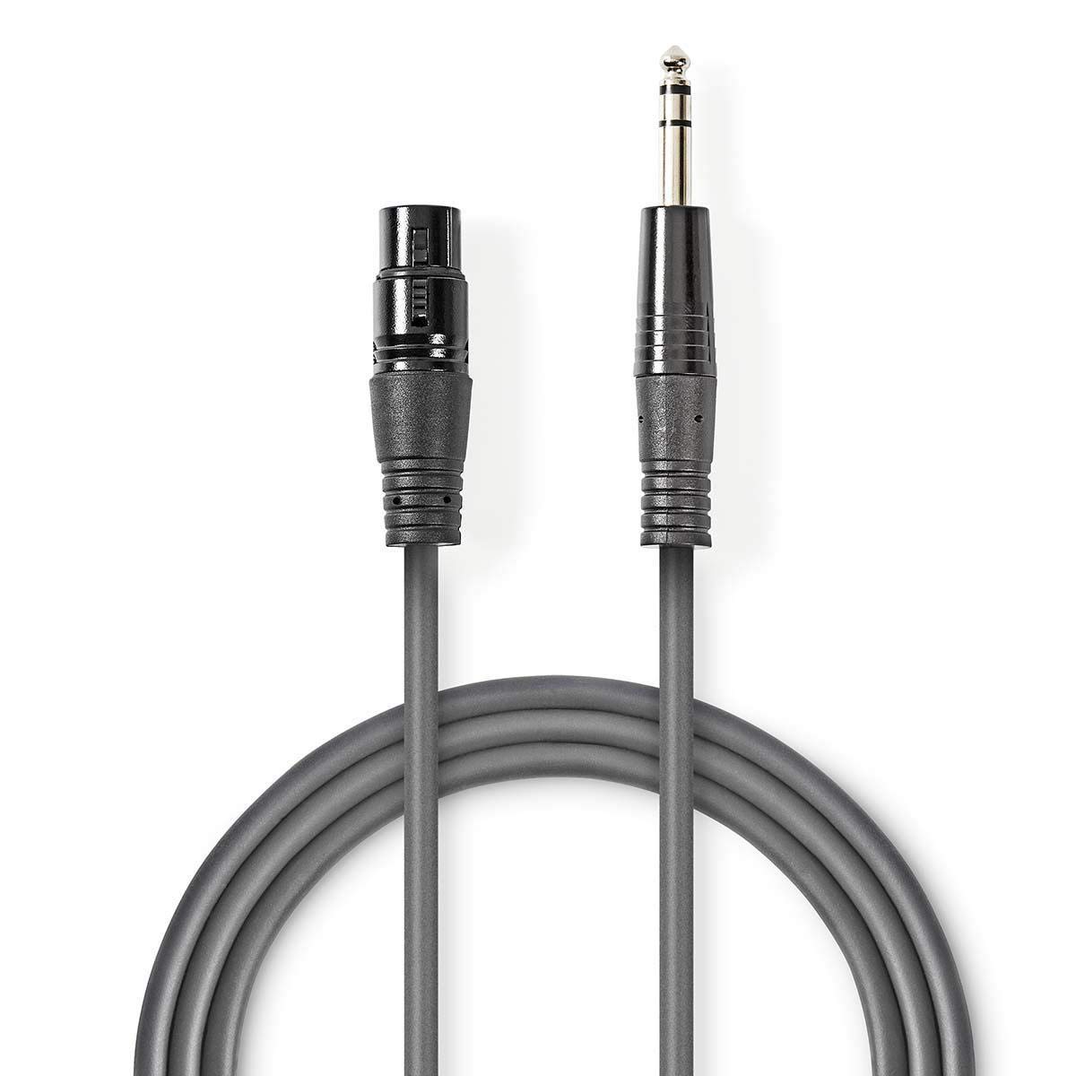 NEDIS XLR Compensated 3 Pin Female XLR Audio Cable