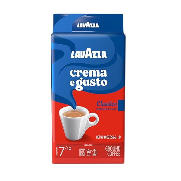 LAVAZZA CREMA E GUSTO GROUND COFFEE, MEDIUM ROAST,...