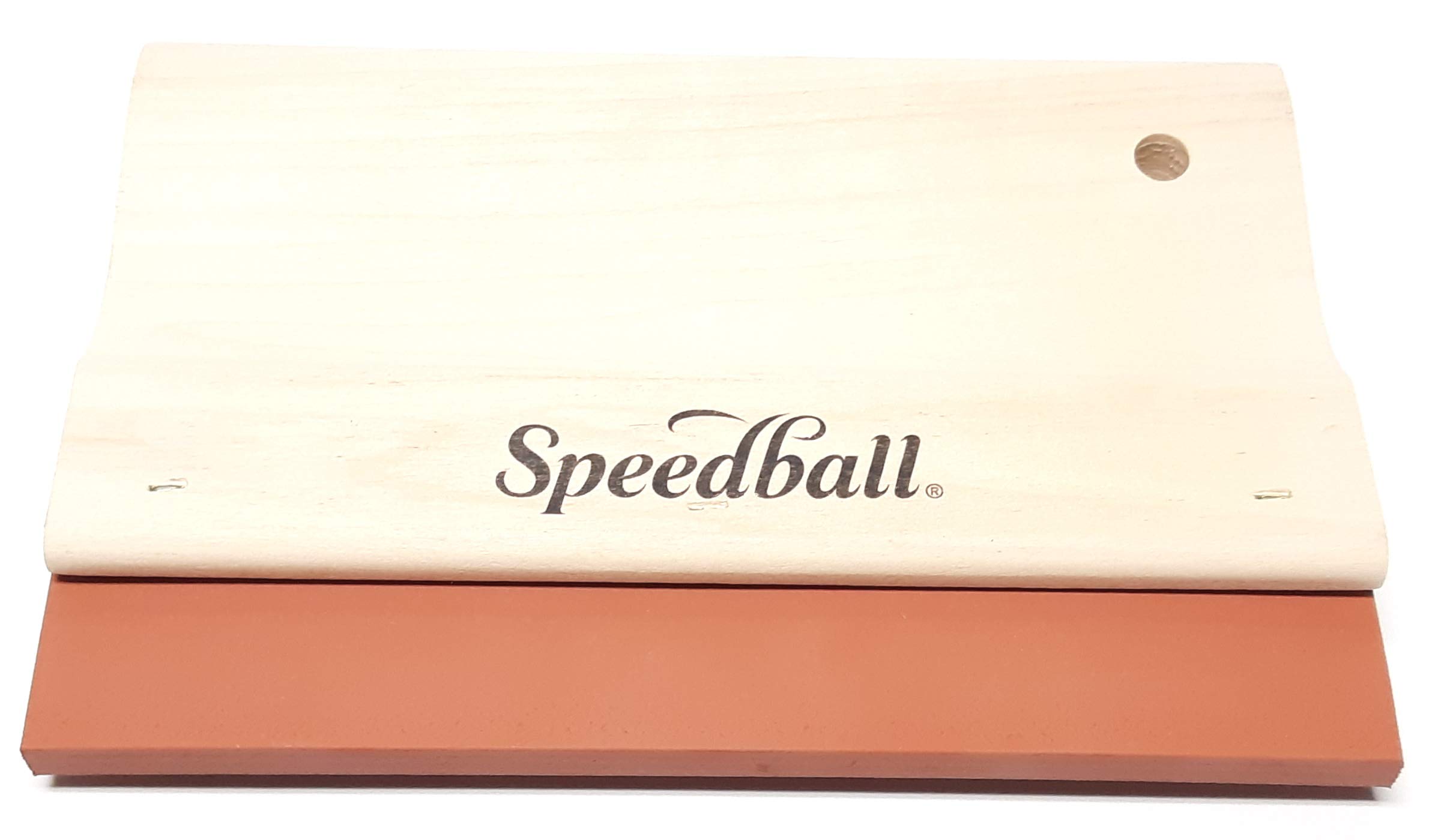 Speedball 8" Beige Graphic Squeegee Neoprene 70 Durometer, Short Print Run Applications, For Printing On Paper, Cardboard, Screen Lino Printing, Tool For Art & Craft Kit, Printing Ink