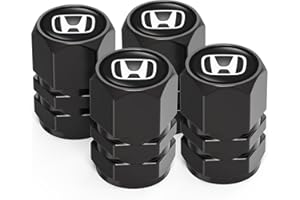 HDBDYH Car Tire Valve Caps Tire Dust Caps for Honda Accord Civic Fit CRV Pilot EX CR-V EX-L Touring Pilot,4pcs Auto Tire Valve Stem Caps Tire Air Cover,Anodized Dust Caps for Car Tire,Leak-Proof