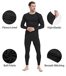 Dalavch 4 Pack Men Thermal Compression Pants,Fleece