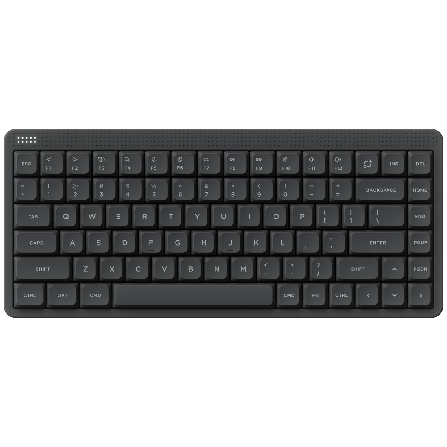 Photo 1 of **MISSING USB ADAPTER** nuphy Node75 Wireless Mechanical Keyboard, 75% Hot Swappable Custom Low Profile Keyboard, 84 Keys Computer Gaming Keyboards, Supports Touch Gestures, PBT Keycaps, RGB Backlit, Bluetooth/2.4GHz/USB-C