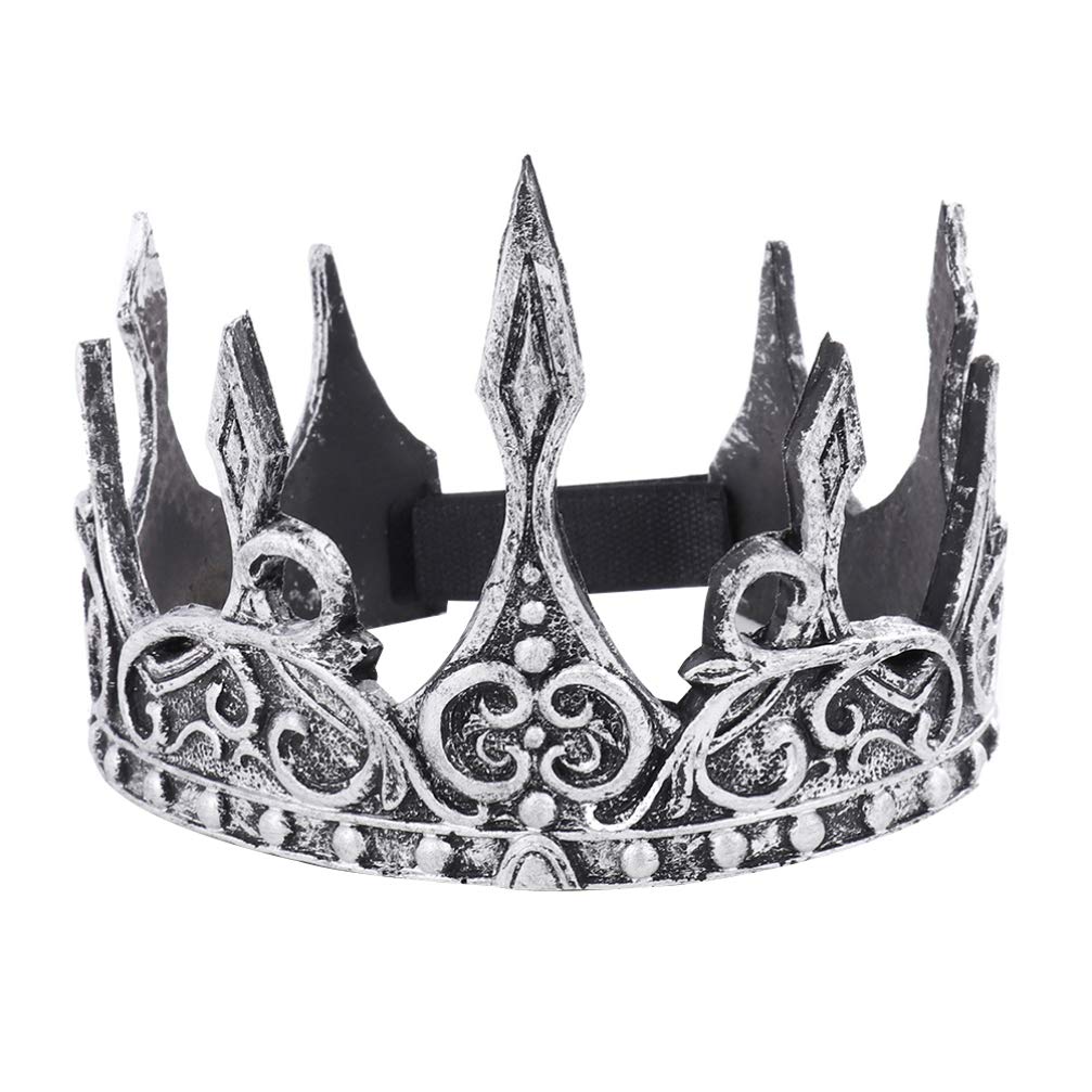 amazon com holibanna retro silver crown soft prince crown pu medieval headdress for cosplay costume party halloween beauty holibanna retro silver crown soft prince crown pu medieval headdress for cosplay costume party halloween