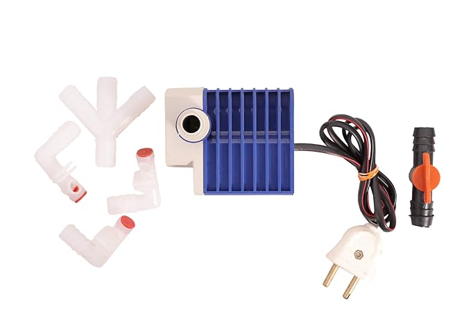 Greatkart Vaiva 18Watt Submersible Pump with a Water Flow Control Valve & 3-Way Distributor,