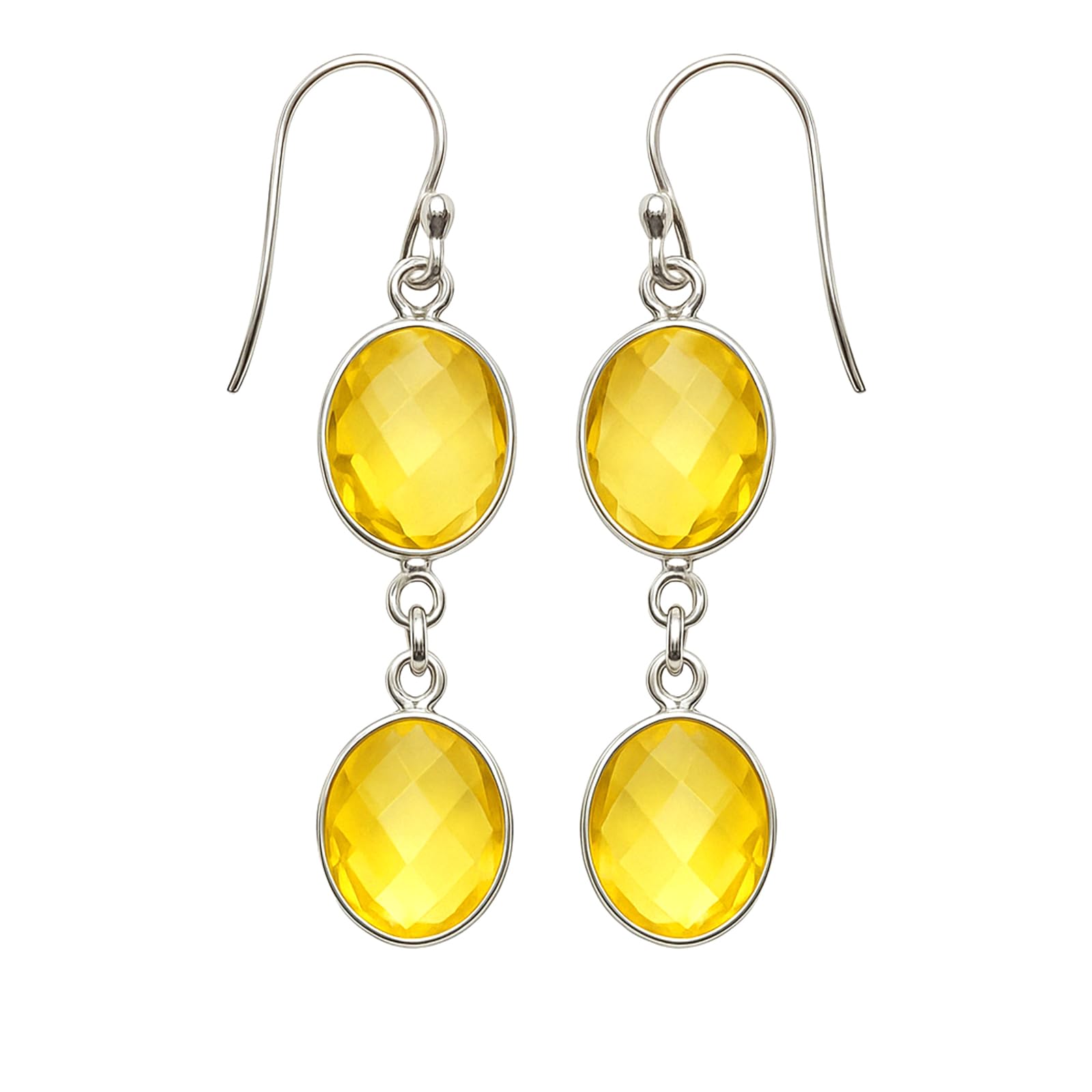 Beautiful Citrine Gemstone Unique Designer Drop Earring for Women Authentic 925 Sterling Silver Handmade Modern Party Earring Jewellery