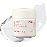Innisfree Cherry Blossom Glow Jelly Cream with Niacinamide, Korean Hydrating Moisturizer for Smooth, Radiant Skin