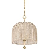 Troy Lighting F1615-VGL Lonnie - 3 Light Pendant 20 inches Tall and 15.25 inches Wide - Vintage Gold Leaf Finish