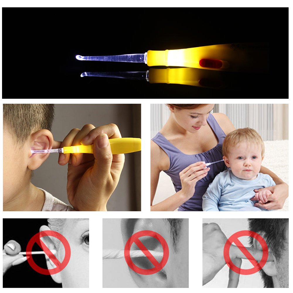 Ear Wax Remover with 8 Ear Pick & Portable Storage Bag
