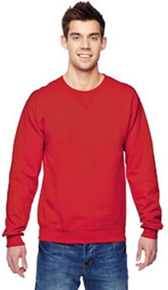 fruit of the loom red sweatshirt