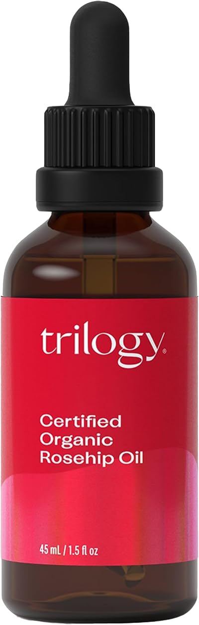 Trilogy Certified Organic Rosehip Oil 45ml Pure Cold-Pressed for Scars Stretch
