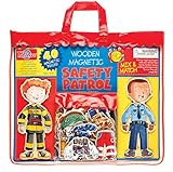 T.S. Shure Safety Patrol Wooden Magnetic  Action Heroes